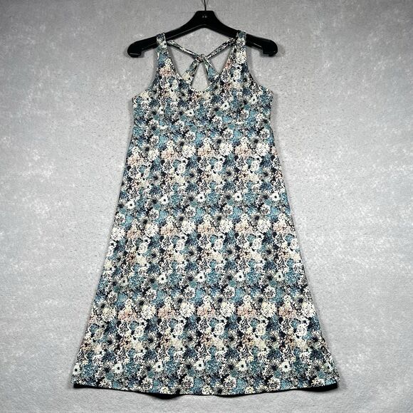 Patagonia Magnolia Spring Dress Large in Furnai Floral Neo Navy Sleeveless Knit - Picture 1 of 12